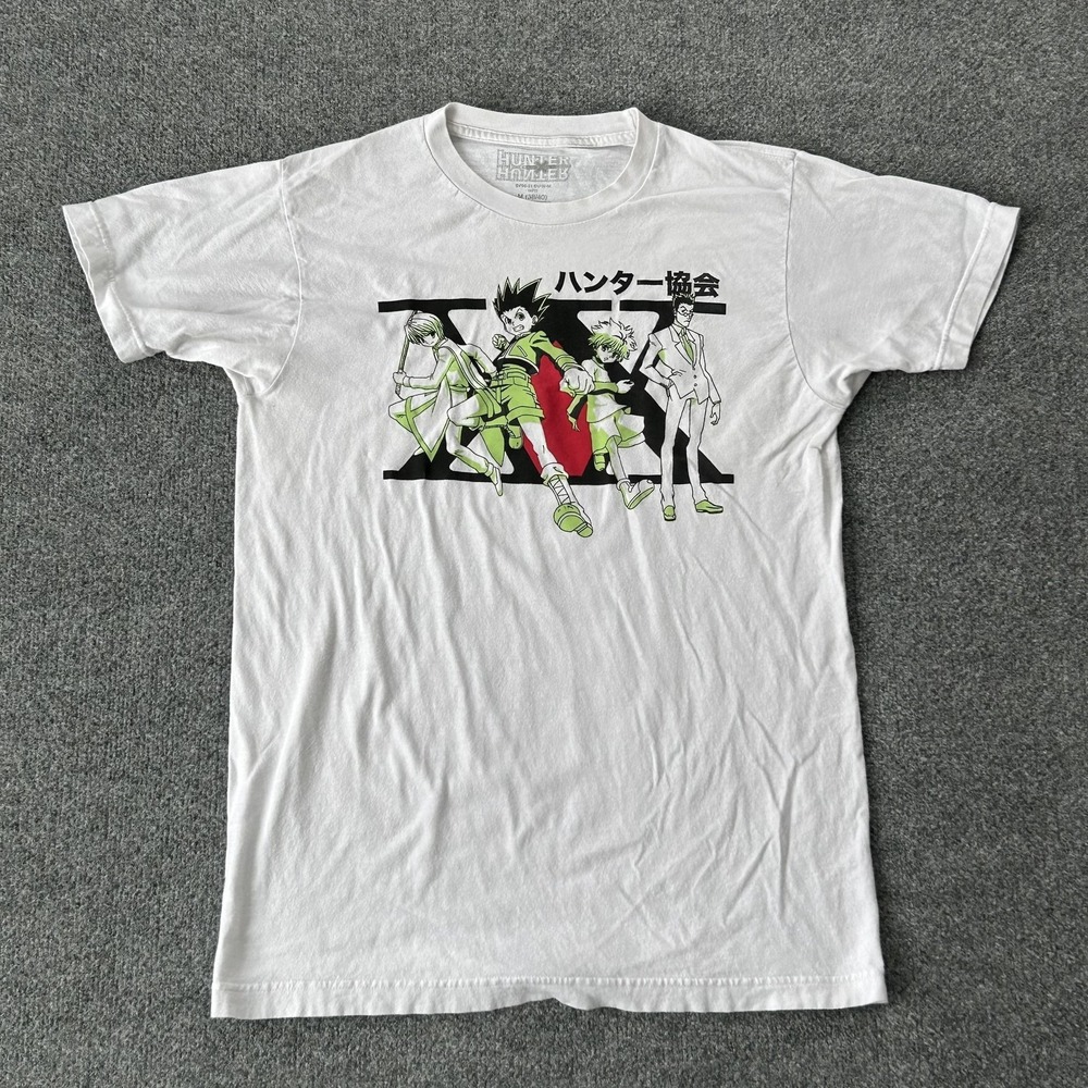 Hunter X Hunter Shirt Mens Medium White‎ Gon Killua Kurapika Graphic Anime Tee